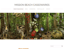 Tablet Screenshot of missionbeachcassowaries.com